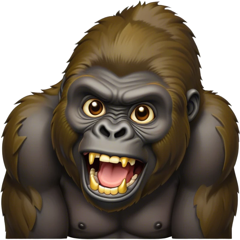 Gorilla with gold teeth  emoji