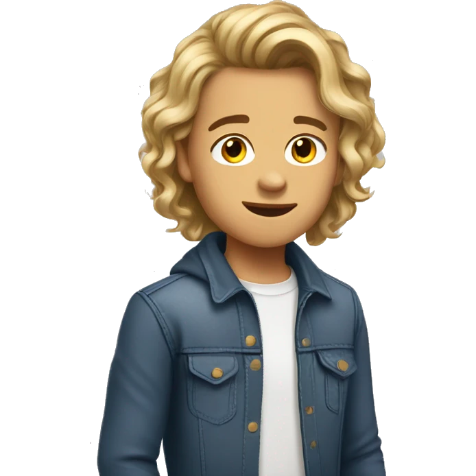 braunhaariger teenager  emoji