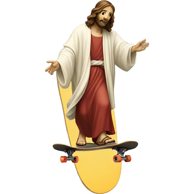 Jesus Christ on a skateboard emoji