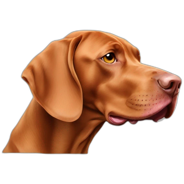 magyar vizsla licking tongue emoji