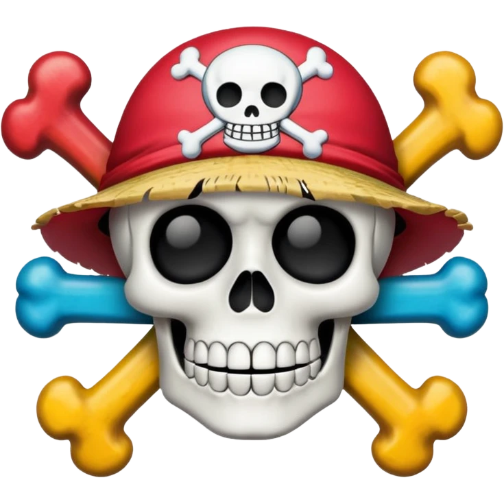 One piece Luffy jolly roget emoji