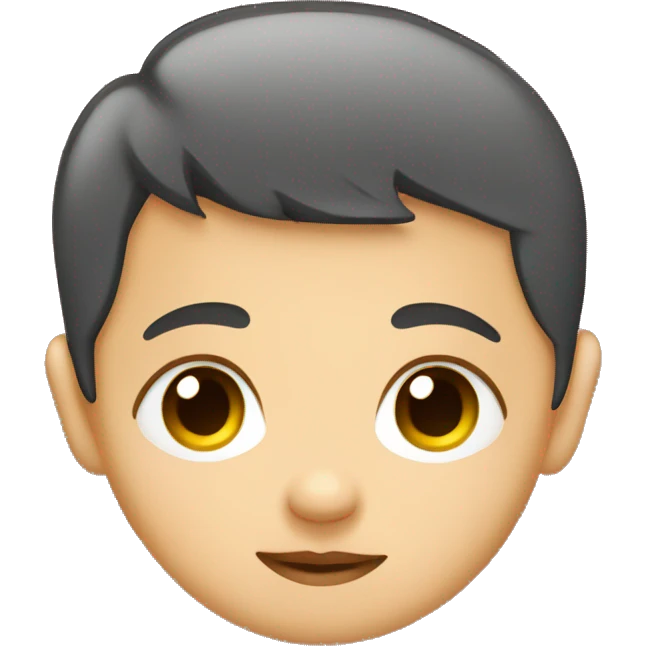 flat baby face emoji