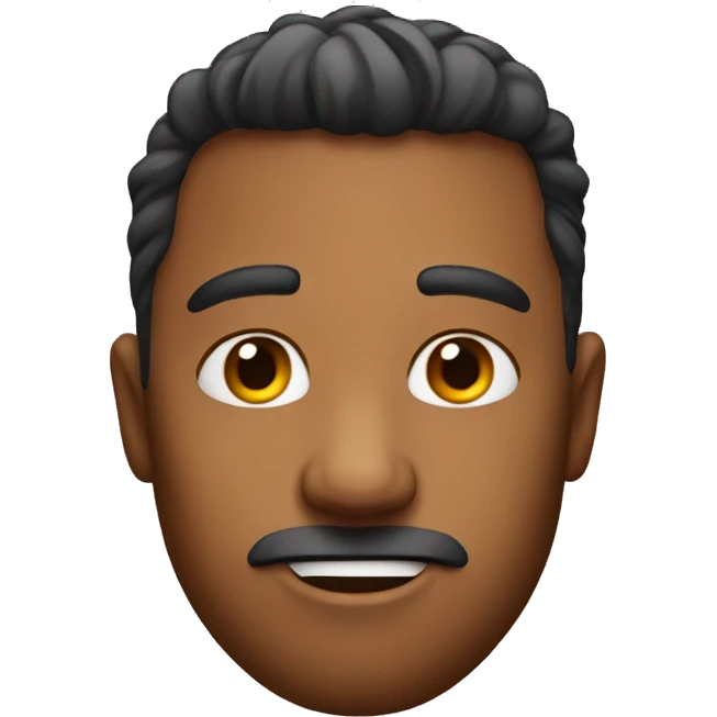 Cringe emoji with a monobrow emoji