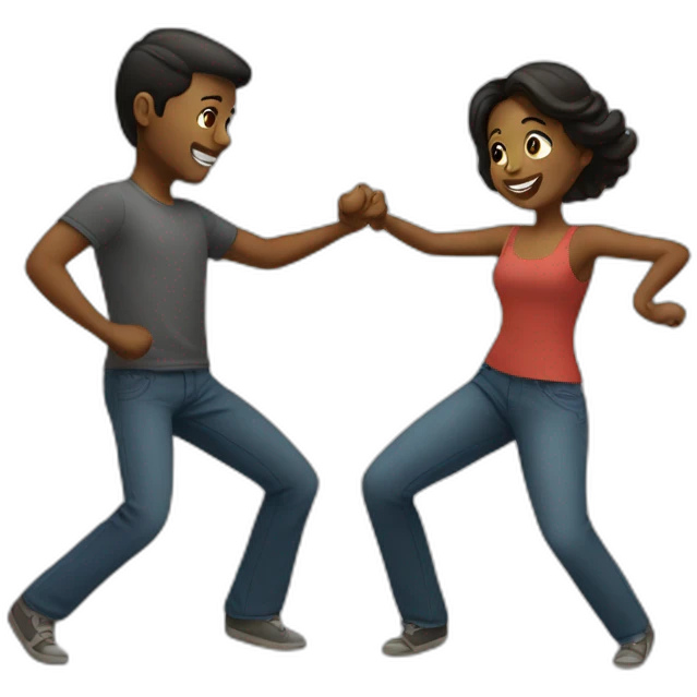 Couple dancing  emoji