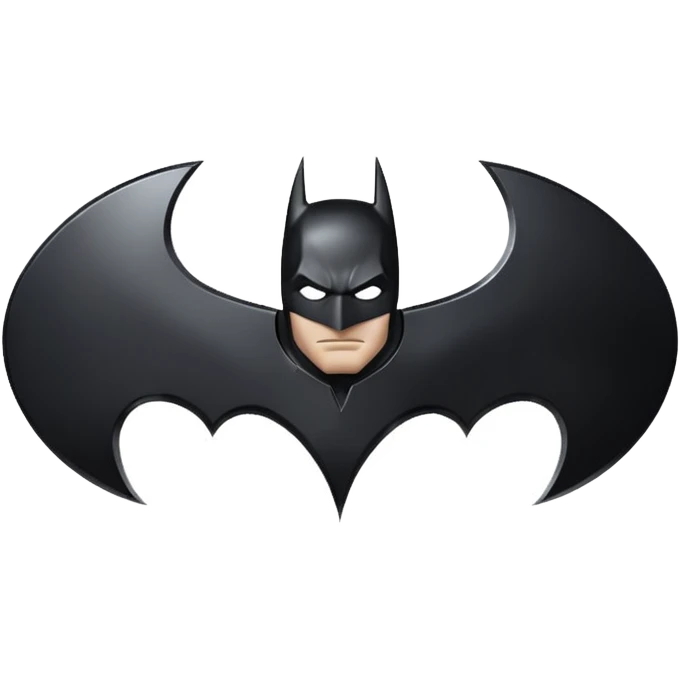 Make a emoji of batman logo pro level  emoji