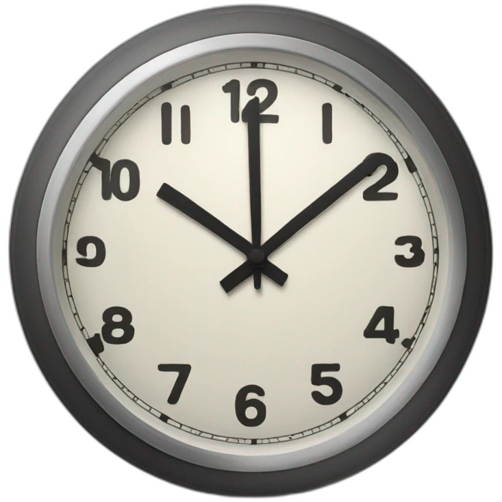 Clock 3d emoji