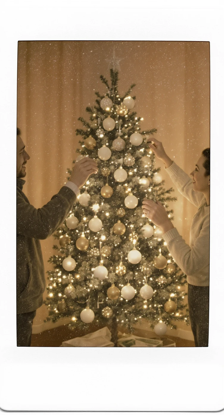 people decorating a Christmas tree emoji