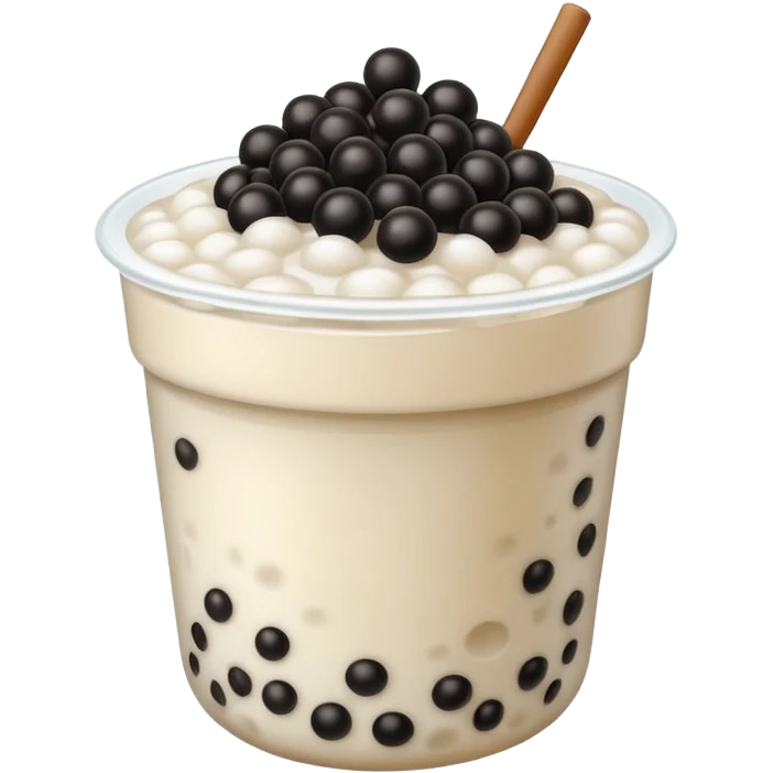 Pile of white boba emoji