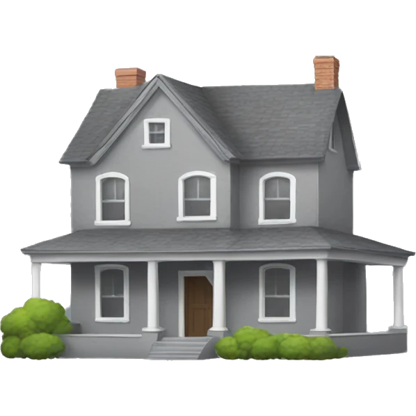 Gray house no doors no windows  emoji