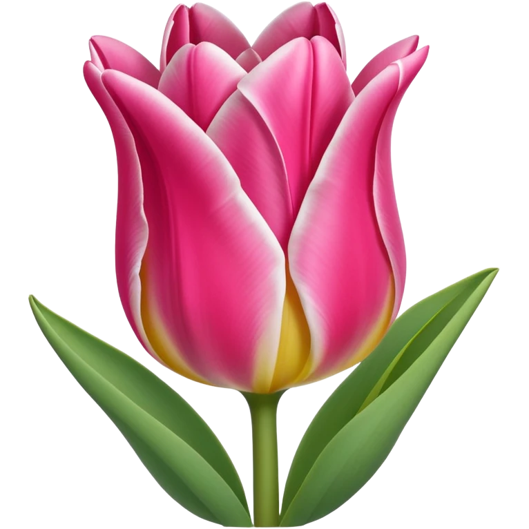 Oveja linda con un tulipán rosa emoji
