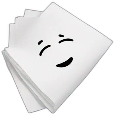 Paper on hand emoji