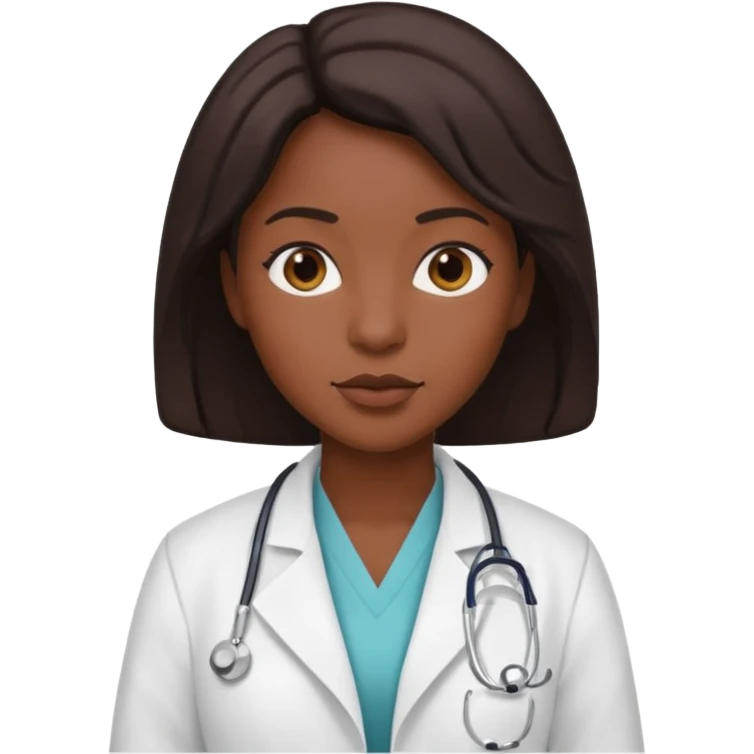 Black Doctor Woman emoji
