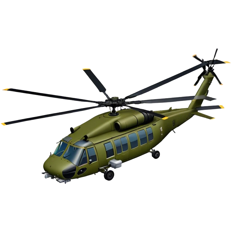 Sikorsky UH-60 Black Hawk - Sikorsky (Model Year: 2022) (Iconic colour: Olive green) emoji