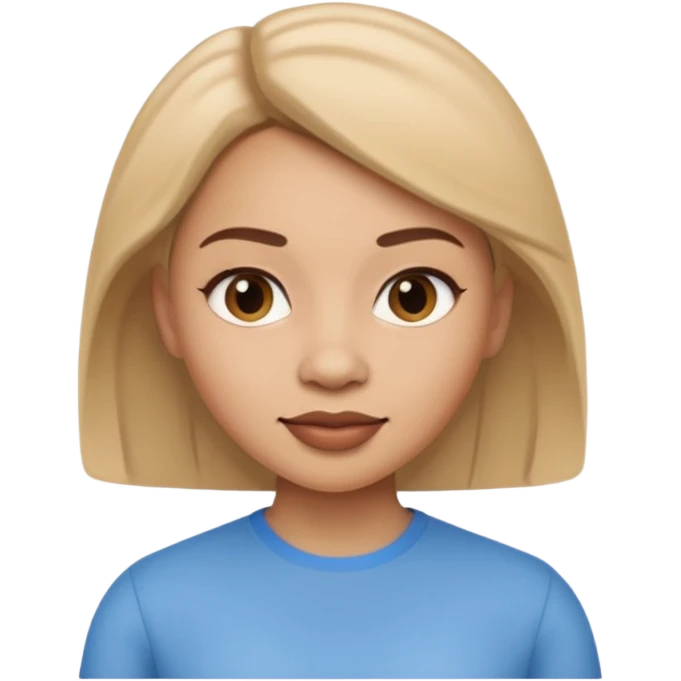 memoji style woman, light skin tone emoji