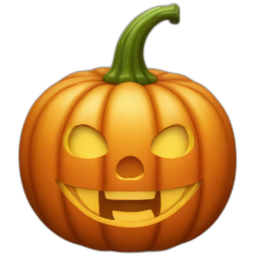 festive pumpkin emoji