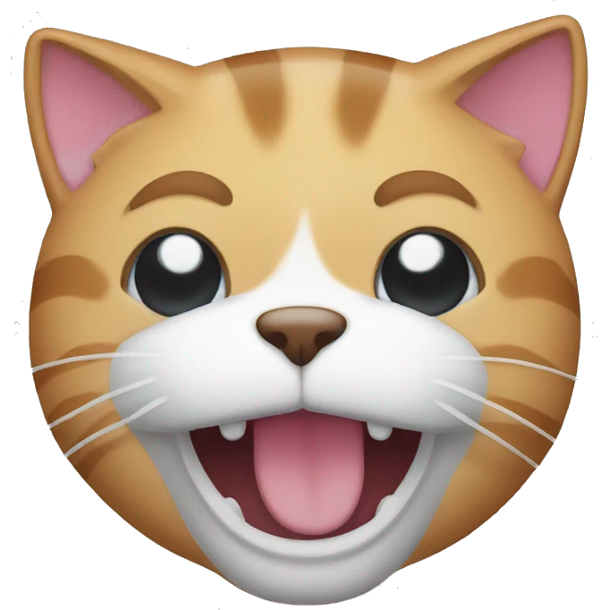 Cat face slap emoji