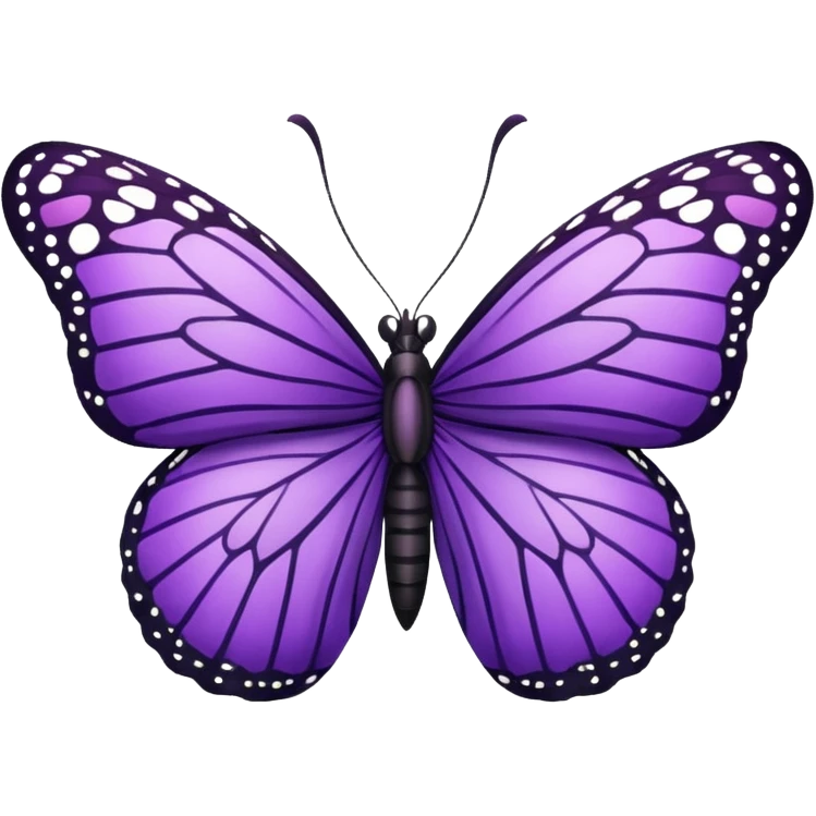 Butterfly monarch majestic purple  emoji