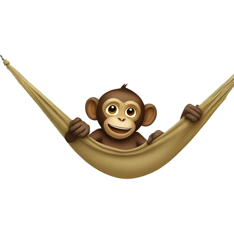 monkey on a hammock emoji