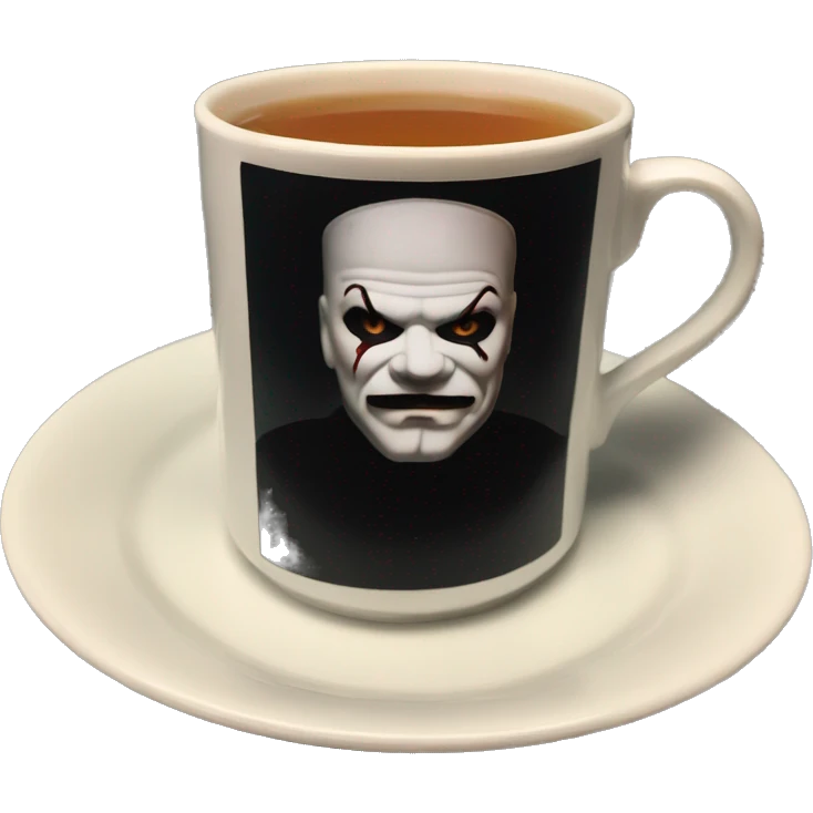 King diamond in a black tea cup emoji
