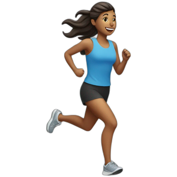 lady running emoji
