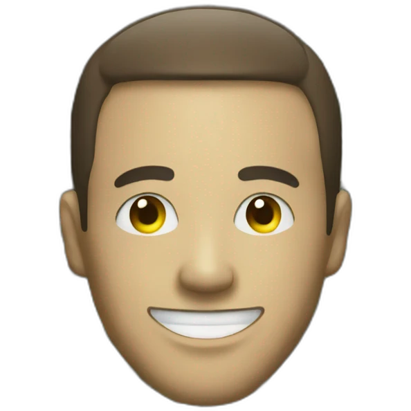 smiling man made of money emoji