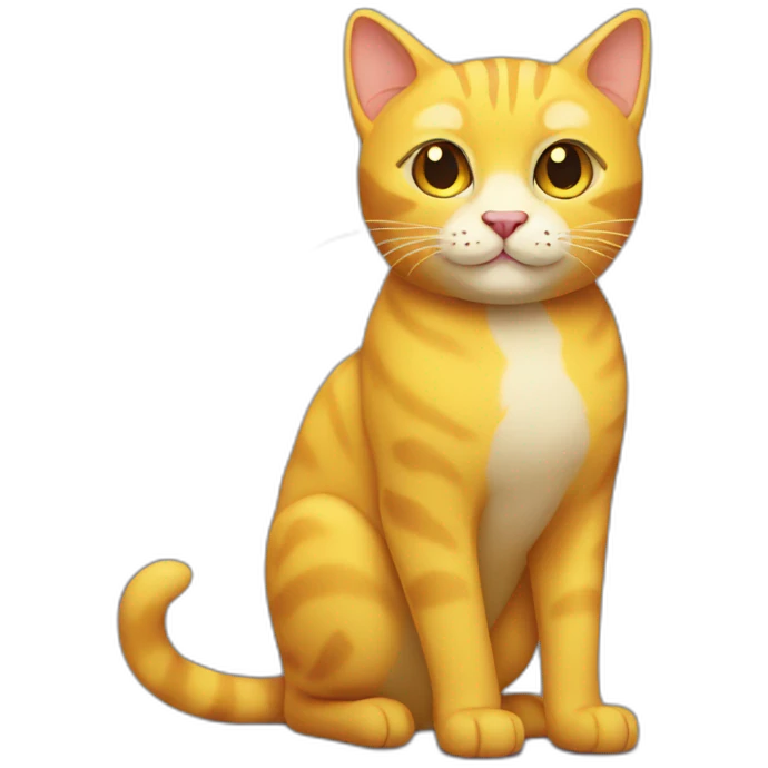 Yellow cat emoji
