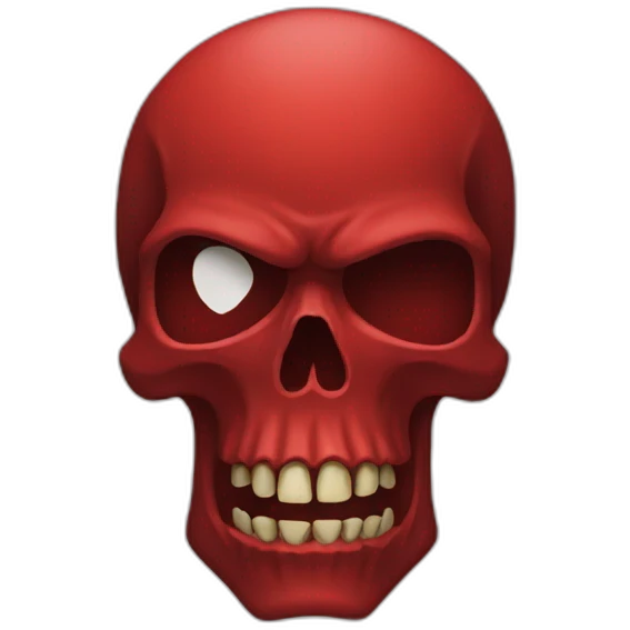 Red skull emoji