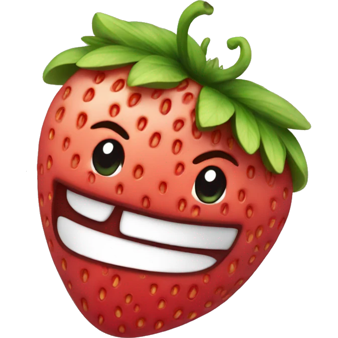 chill strawberry  emoji