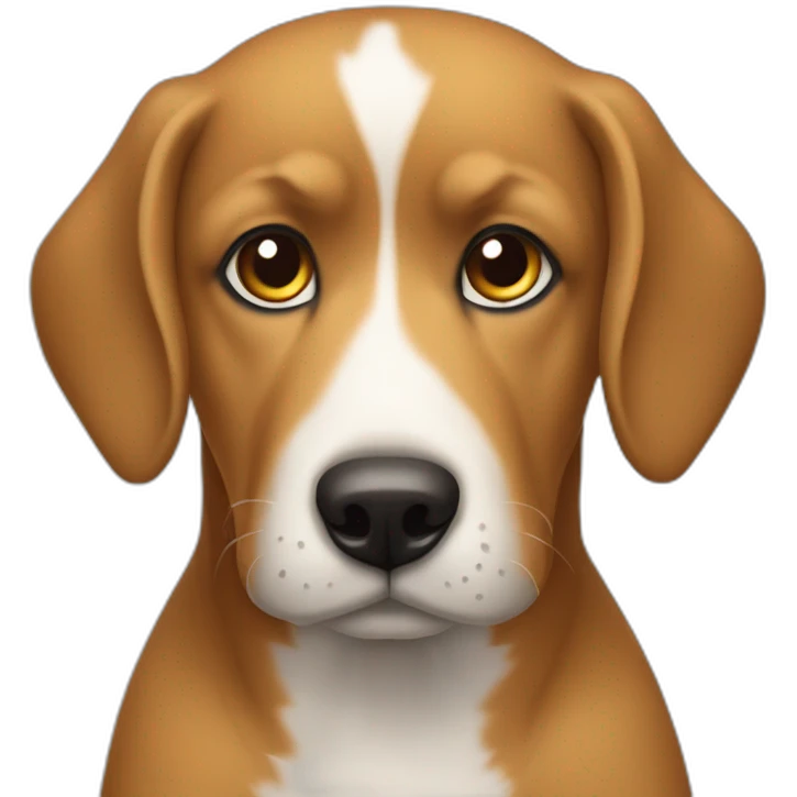 Hund halb Menschen emoji