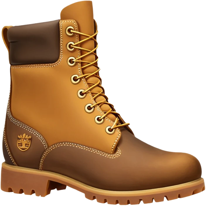 Сделай пару ботинок Timberland в классической расцветке emoji