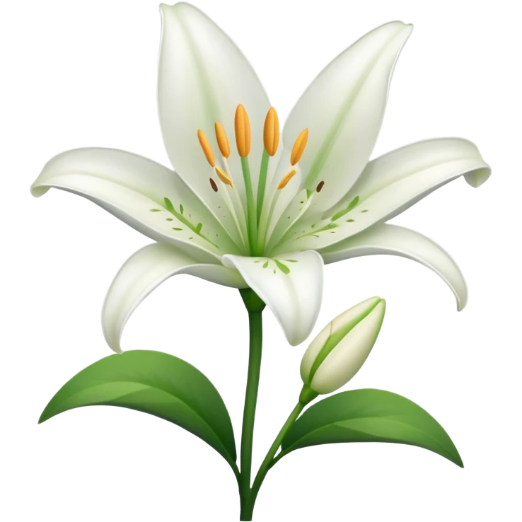 Lily flower emoji