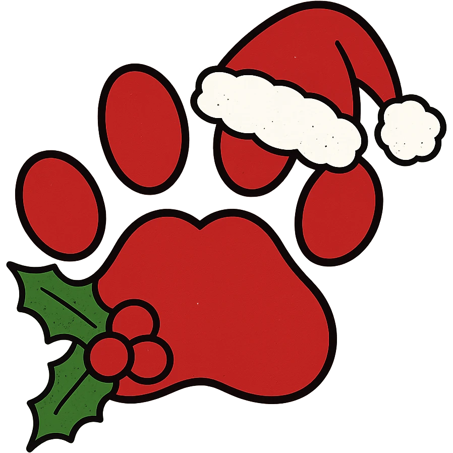 christmas paw,remove background emoji