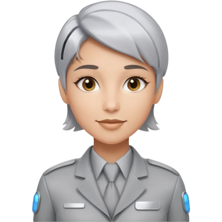 Futuristic Customer Service Agent  emoji