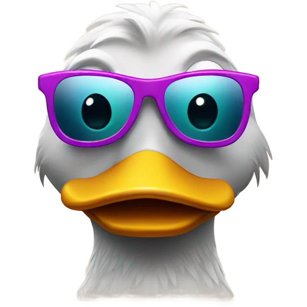 Ducks with sunglasses emoji