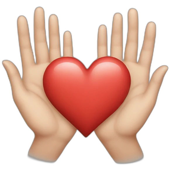 Hands-heart emoji
