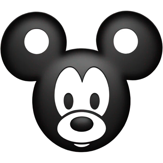 Mickey Mouse logo emoji