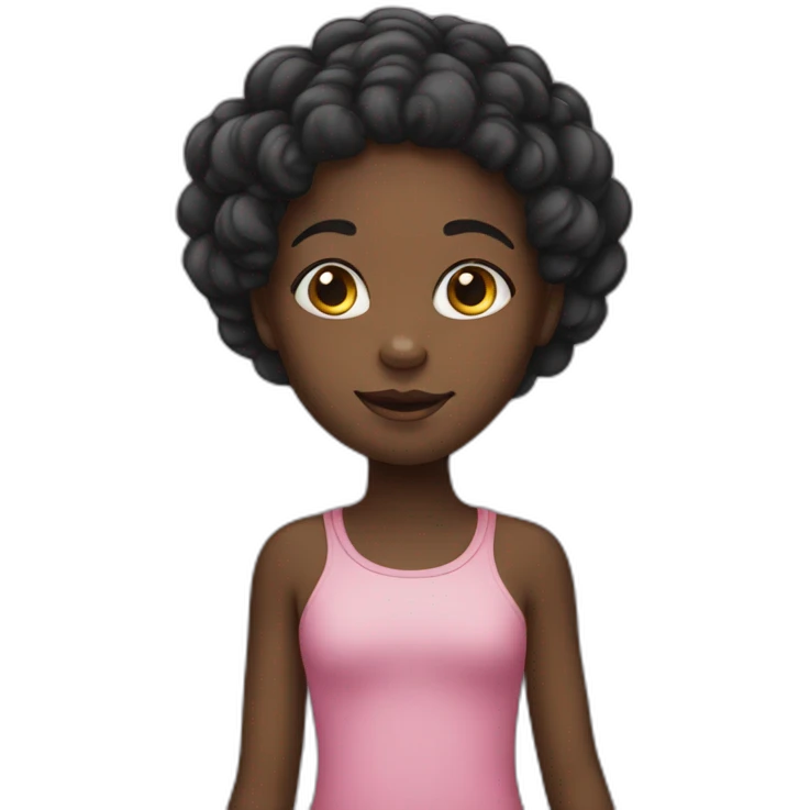 black girl child emoji