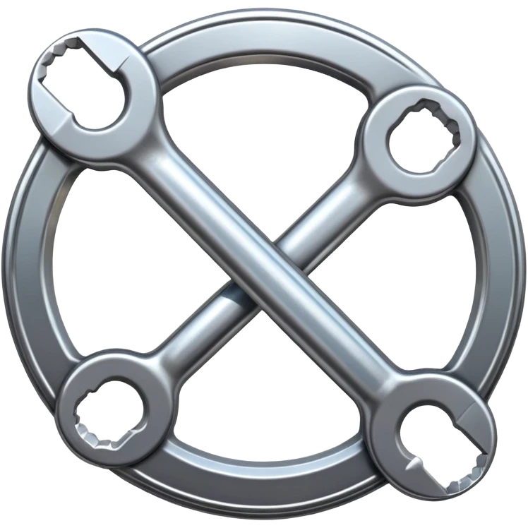 spanner in circle logo emoji