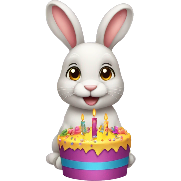 Bunny birthday  emoji