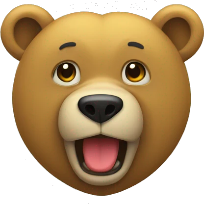 Oso con corazón amarillo  emoji