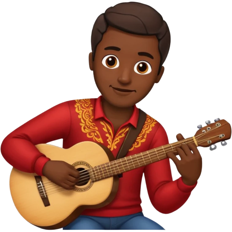 Spanish man playing guitar emoji