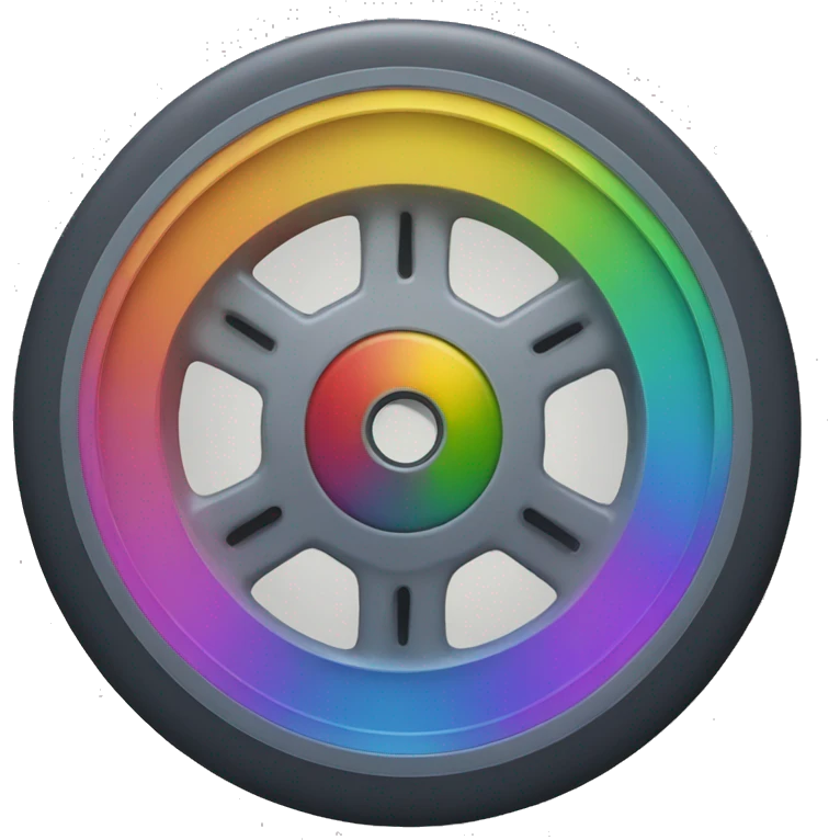 a wheel with ten colours emoji