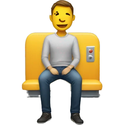 Someone sit in a lift emoji