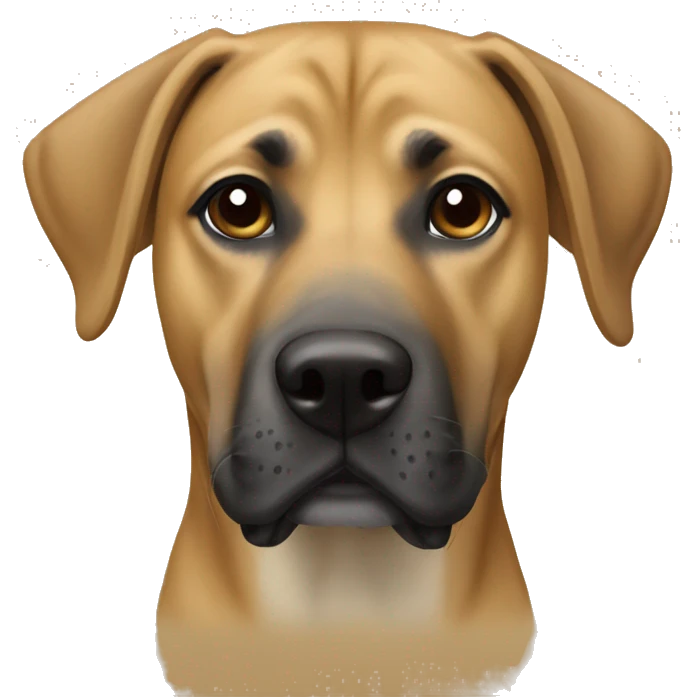 Black mouth cur dog emoji