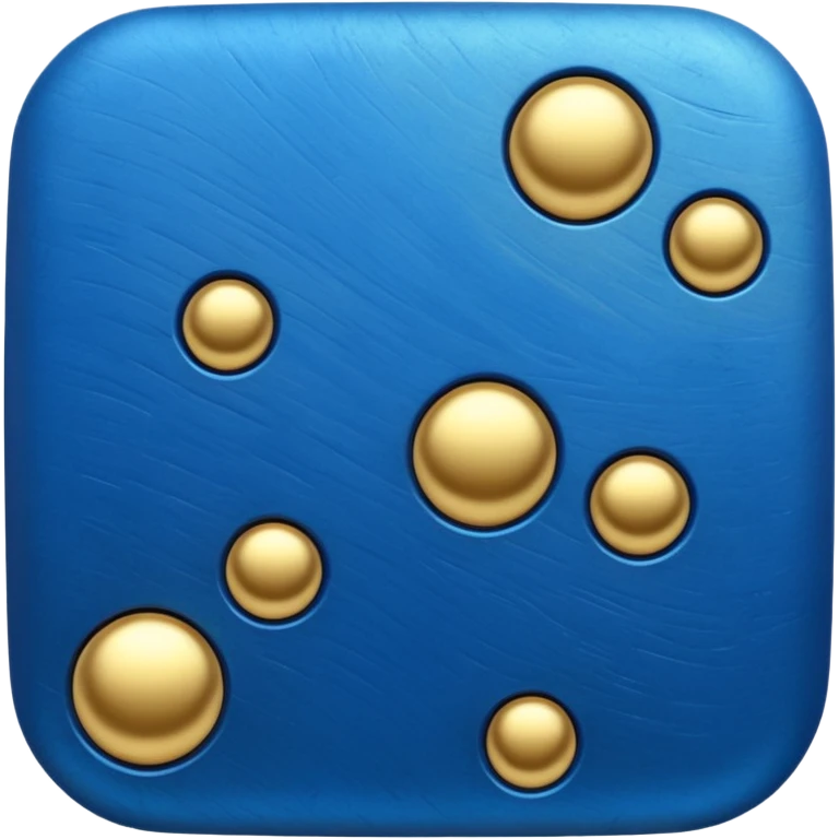 Blue and golden Yes emoji