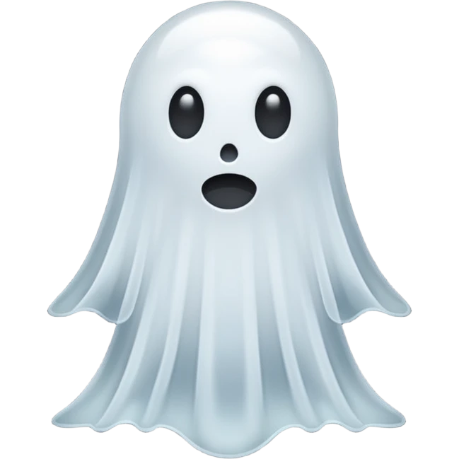 A ghost of a font character emoji