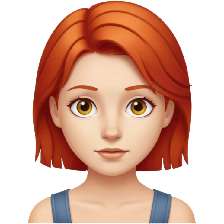 Red girl ￼ emoji