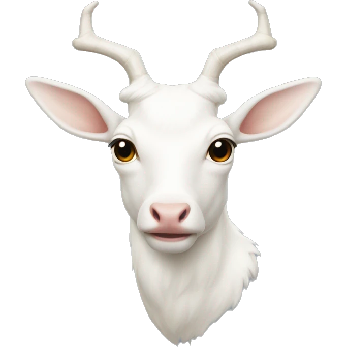 Cervo Albino coberto de neve emoji