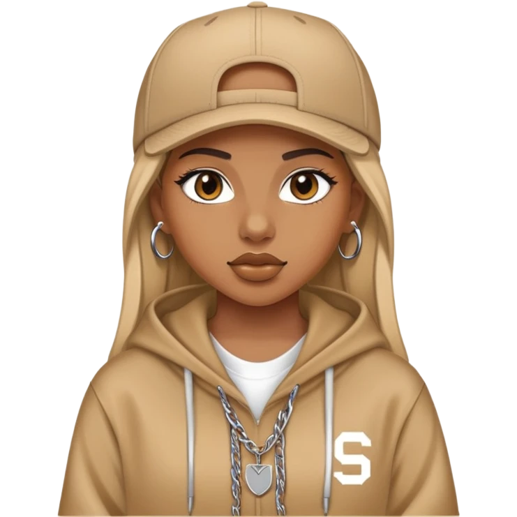 Chica rap emoji