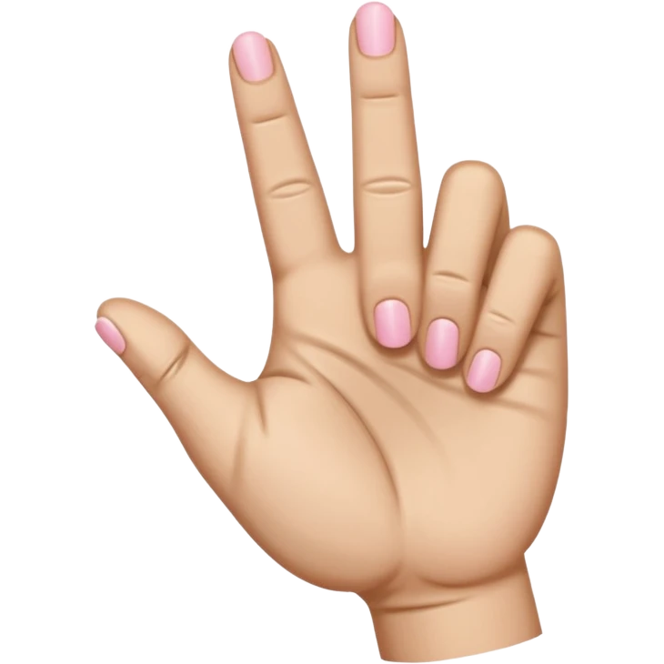 All fingers closed as a punch except pinky finger only half opened and folded emoji